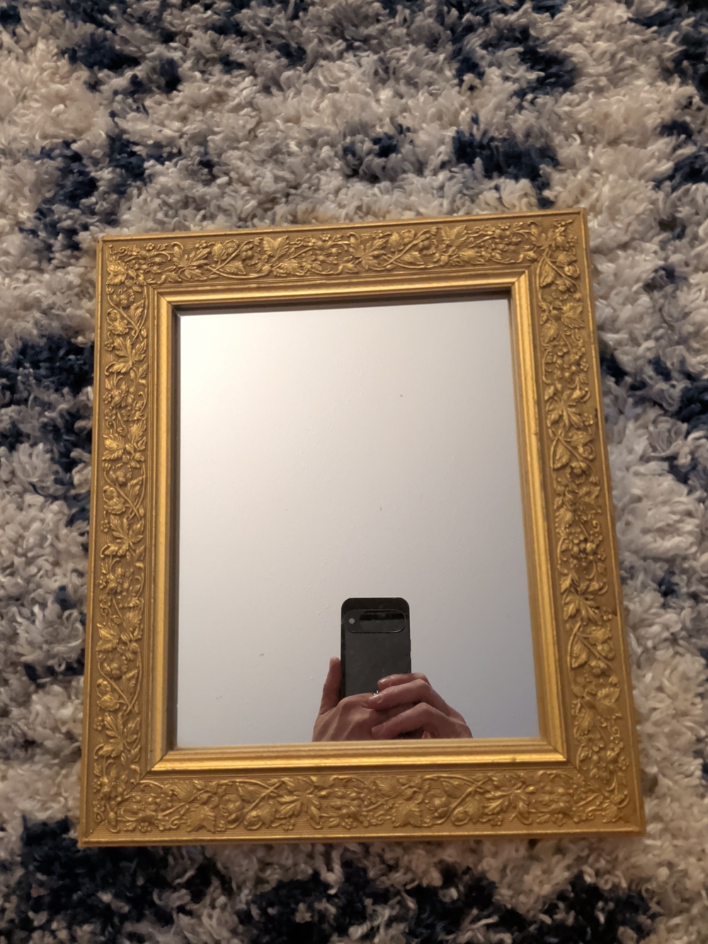 Vintage Ornate Gold Decorative Wall Mirror - Classic Home Accent